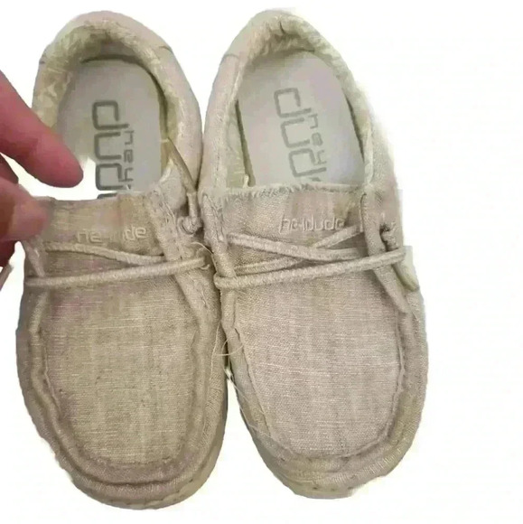 Hey Dude Toddler The Wally Beige Slip On K9 - Picture 8 of 14